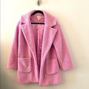 Pink Teddy Coat